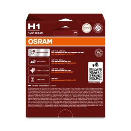 OSRAM NIGHT BREAKER LASER 64150NL-2HB H1 P14,5s 12V 55W