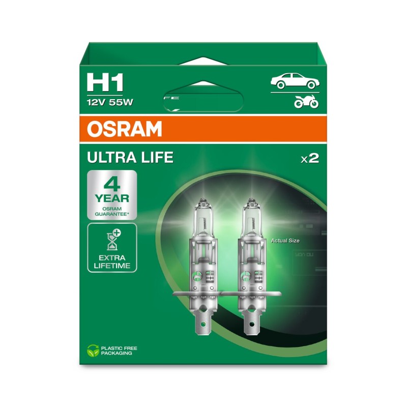 OSRAM ULTRALIFE 64150ULT-2HB H1 P14,5s 12V 55W
