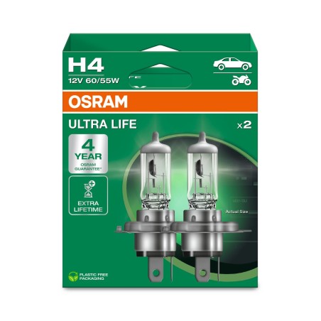 OSRAM ULTRALIFE 64193ULT-2HB H4 P43t 12V 60/55W