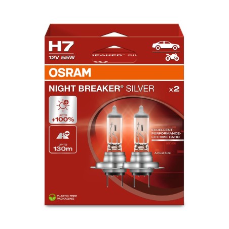 OSRAM NIGHT BREAKER SILVER 64210NBS-2HB H7 PX26d 12V 55W