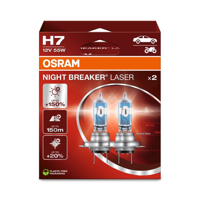 OSRAM NIGHT BREAKER LASER 64210NL-2HB H7 PX26d 12V 55W