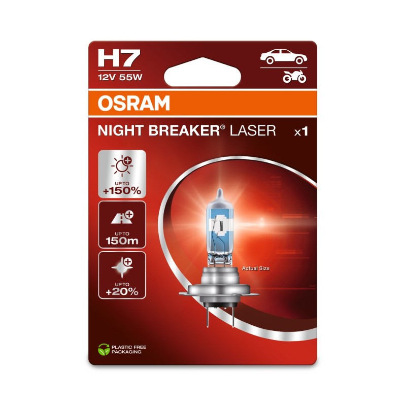 OSRAM NIGHT BREAKER LASER 64210NL-1BL H7 PX26d 12V 55W