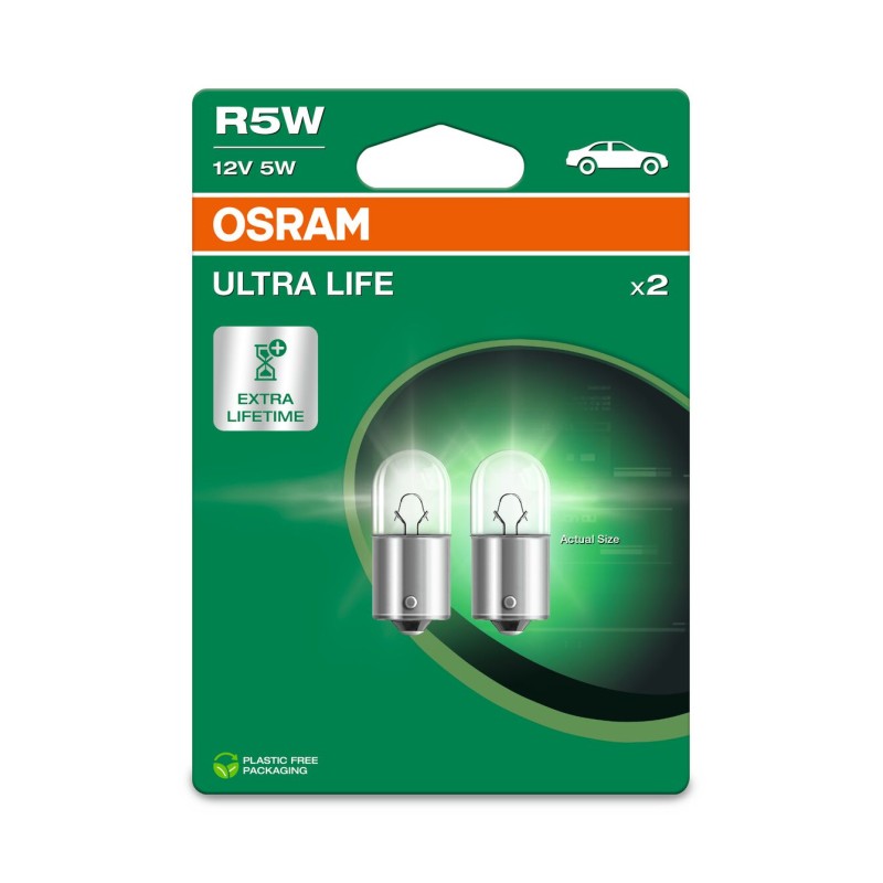 OSRAM ULTRALIFE 5007ULT-2BL R5W BA15s 12V 5W