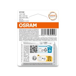 OSRAM ORIGINAL 2827NA-2BL WY5W W1,2x8,5d 12V 5W