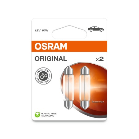 OSRAM ORIGINAL 6411-2BL non ece - festoon SV8,5-8 12V 10W