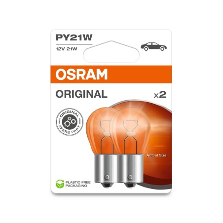OSRAM ORIGINAL 7507-2BL PY21W BAU15s 12V 21W