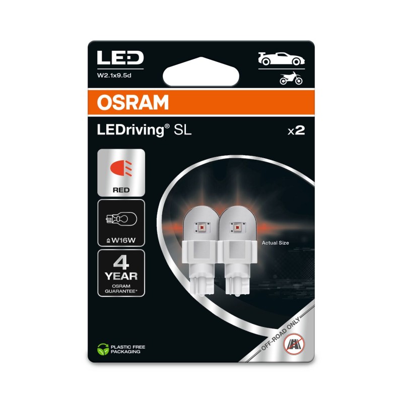 OSRAM LEDrivin SL 921DRP-2BL  ~W16W W2.1x9.5d 12V 1,4W