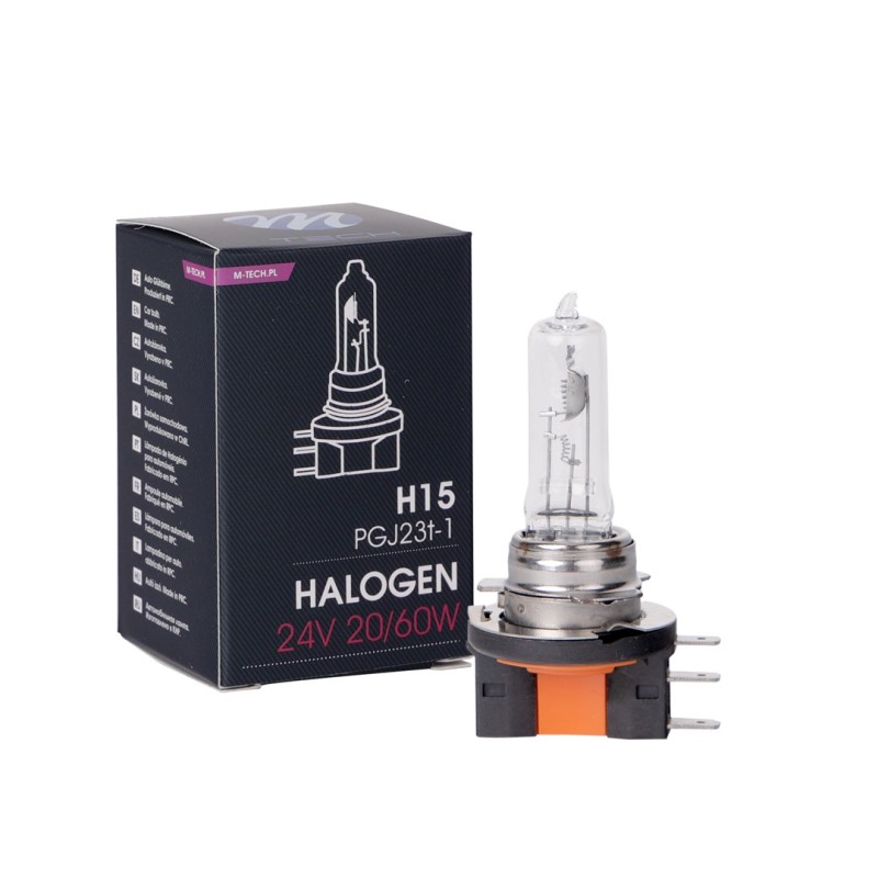 Żarówka halogenowa M-TECH H15 24V 20/60W PGJ23t-1