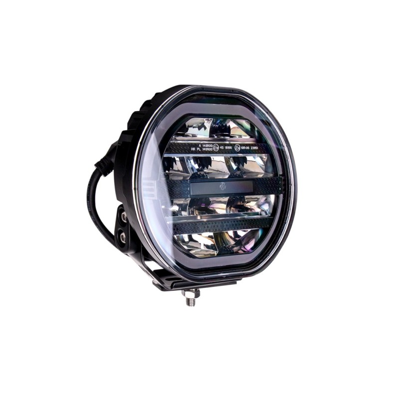 Driving light M-TECH BLACK SERIES Rount 7" 100W 12-48V double-color position light, R10/R149/R148