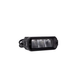 Led fog light 4" 30W 12-48V Flood light, SAE, white+amber