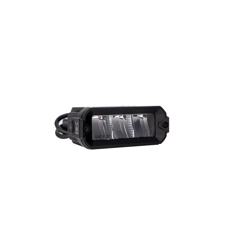 Led fog light 4" 30W 12-48V Flood light, SAE, white+amber