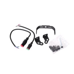 Led fog light 4" 30W 12-48V Flood light, SAE, white+amber