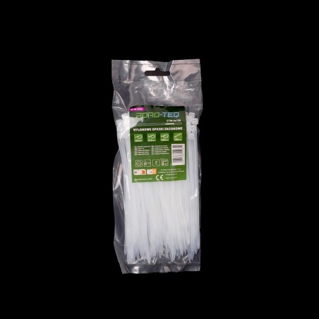 Nylonowe opaski zaciskowe ROAD-TEQ wymiar:3,6x150mm, 100szt., białe
