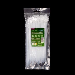 Nylonowe opaski zaciskowe ROAD-TEQ wymiar:4,8x200mm, 100szt., białe