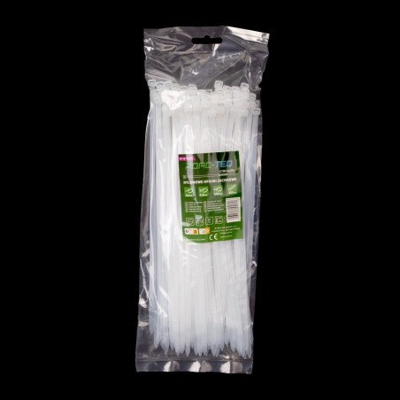 Nylonowe opaski zaciskowe ROAD-TEQ wymiar:4,8x250mm, 100szt., białe