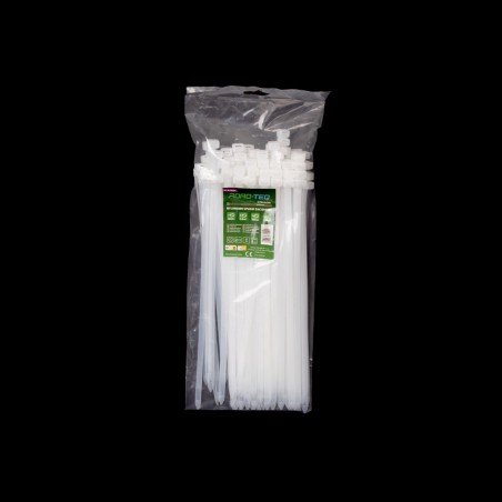Nylonowe opaski zaciskowe ROAD-TEQ wymiar:7,6x300mm, 100szt., białe