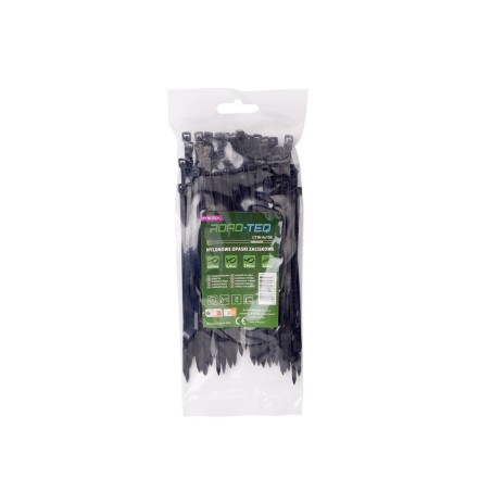 Nylonowe opaski zaciskowe ROAD-TEQ wymiar:3,6x150mm, 100szt., czarne