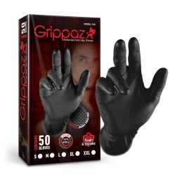 Grippaz Nitrile Fishscale 240mm 6mil 50pcs/box Black Size XXL