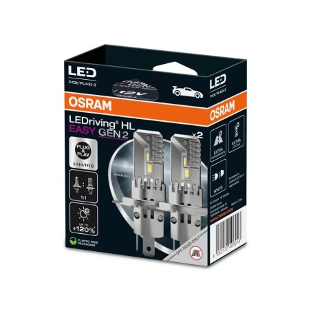 OSRAM LEDriving EASY GEN2  64193DWESY-2HB ~H4 P43t / PU43t-3 12V 18.7W/19.0WW