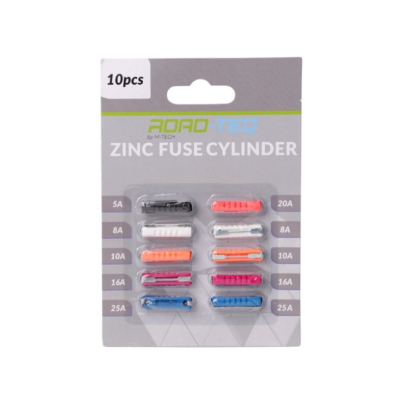 ZINC FUSE GBC, BLISTER CARD PACKING 10 PCS (5A, 8A x2, 10A x2, 16A x2, 20A, 25A x2)