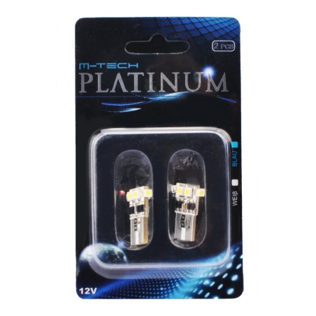 Blister 2x LED L341 - W5W SMD1210 12V CANBUS blanco