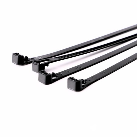 Nylonowe opaski zaciskowe wielokrotnego użytku ROAD-TEQ w:7,4x450mm 20szt. czarne