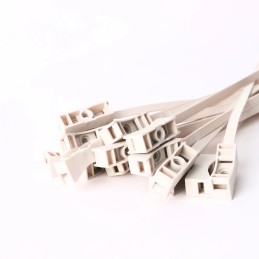 Nylonowe opaski zaciskowe  szybkiego montażu ROAD-TEQ w:7,5x285mm 20szt. szare