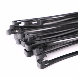 Nylonowe opaski zaciskowe wielokrotnego użytku ROAD-TEQ w:9x1000mm 20szt. czarne
                                                                  